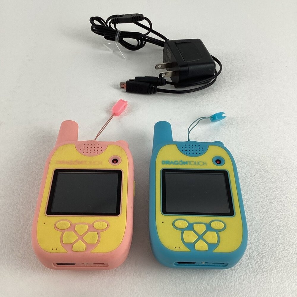 Dragon Touch Walkie Talkies Kid Camera Talkiecam Flashlight Games MP3 Set